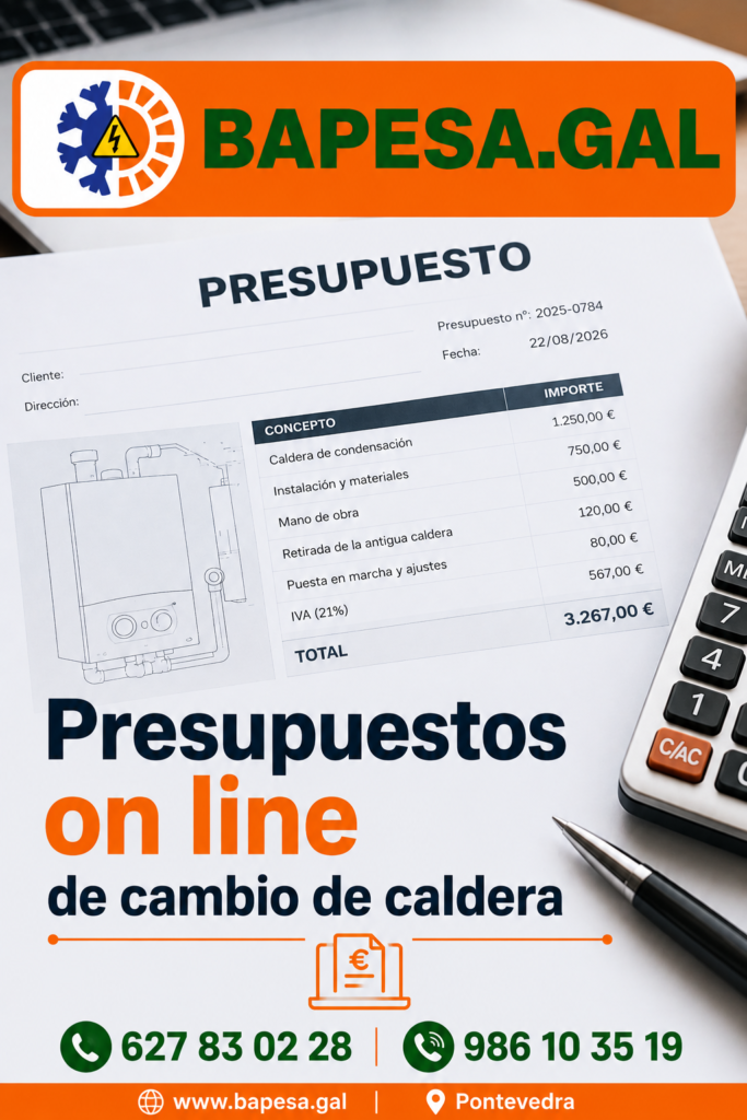 presupuesto on-line caldera