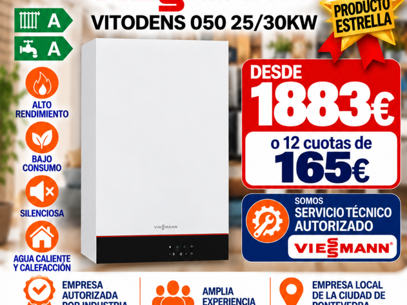CAMBIO CALDERA POR UNA VIESSMAN VITODENS 050  19/27KW